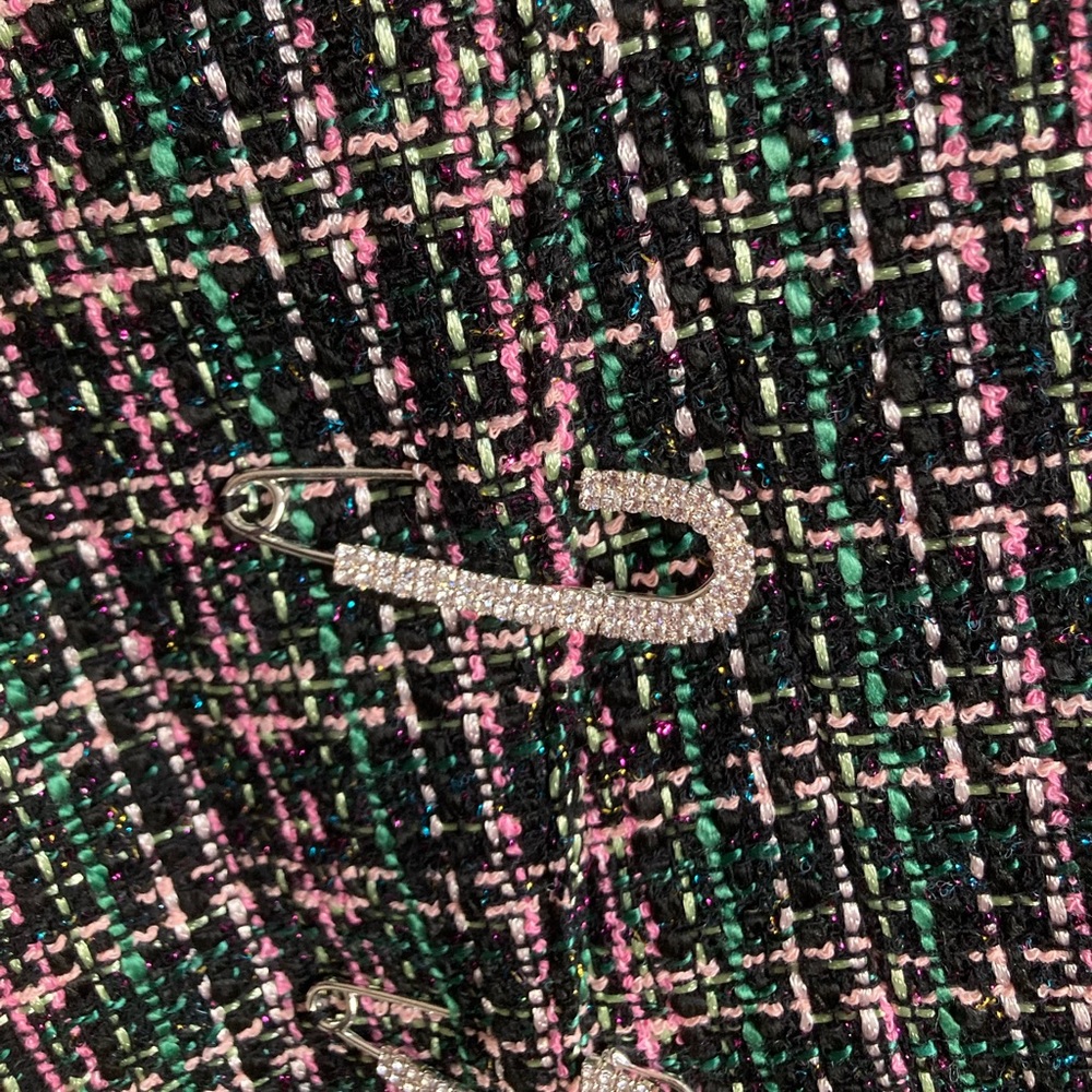 ZARA Blazer Dress with Rhinestone Detailing - Picture 8 of 11